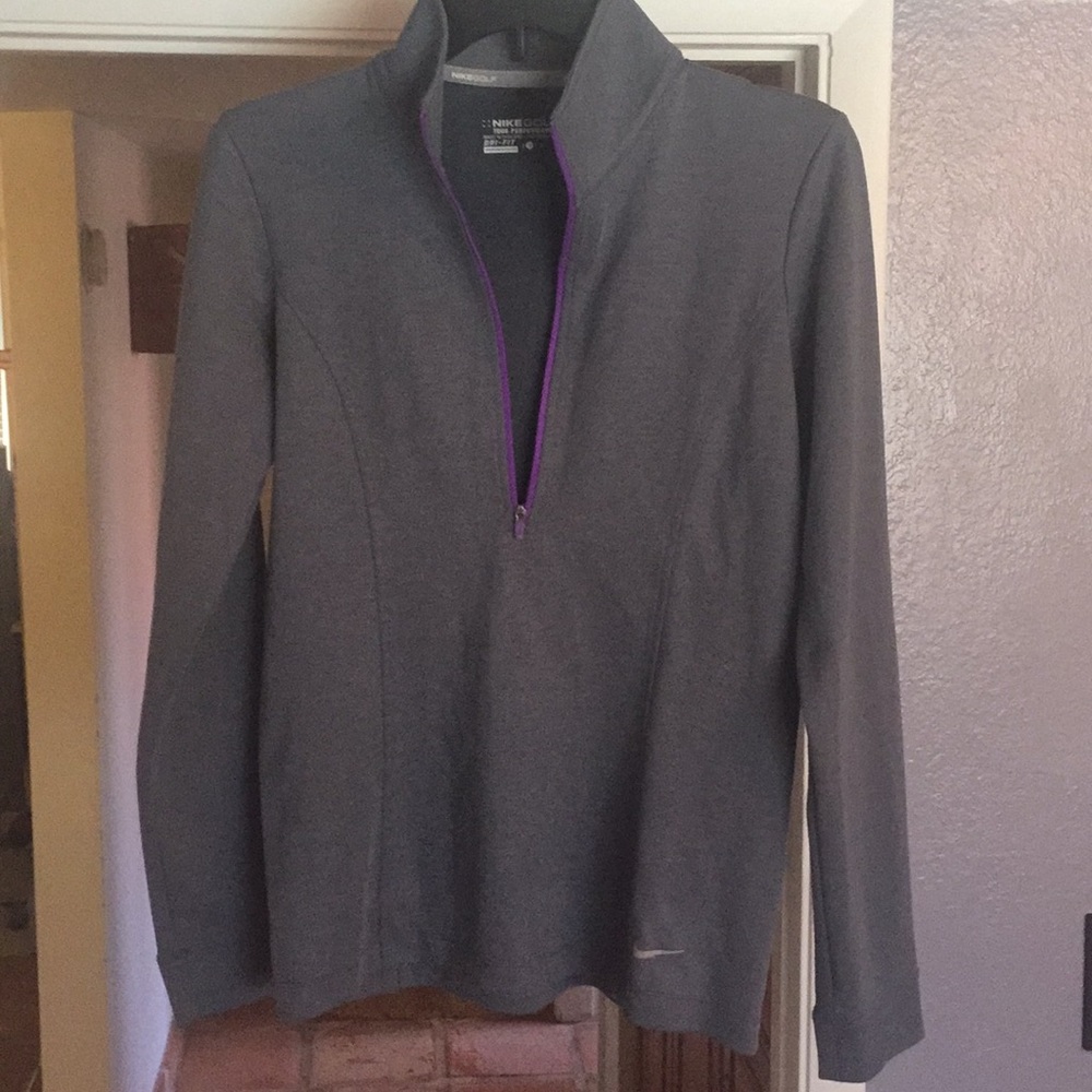 Nike golf dri-fit half zip jacket.